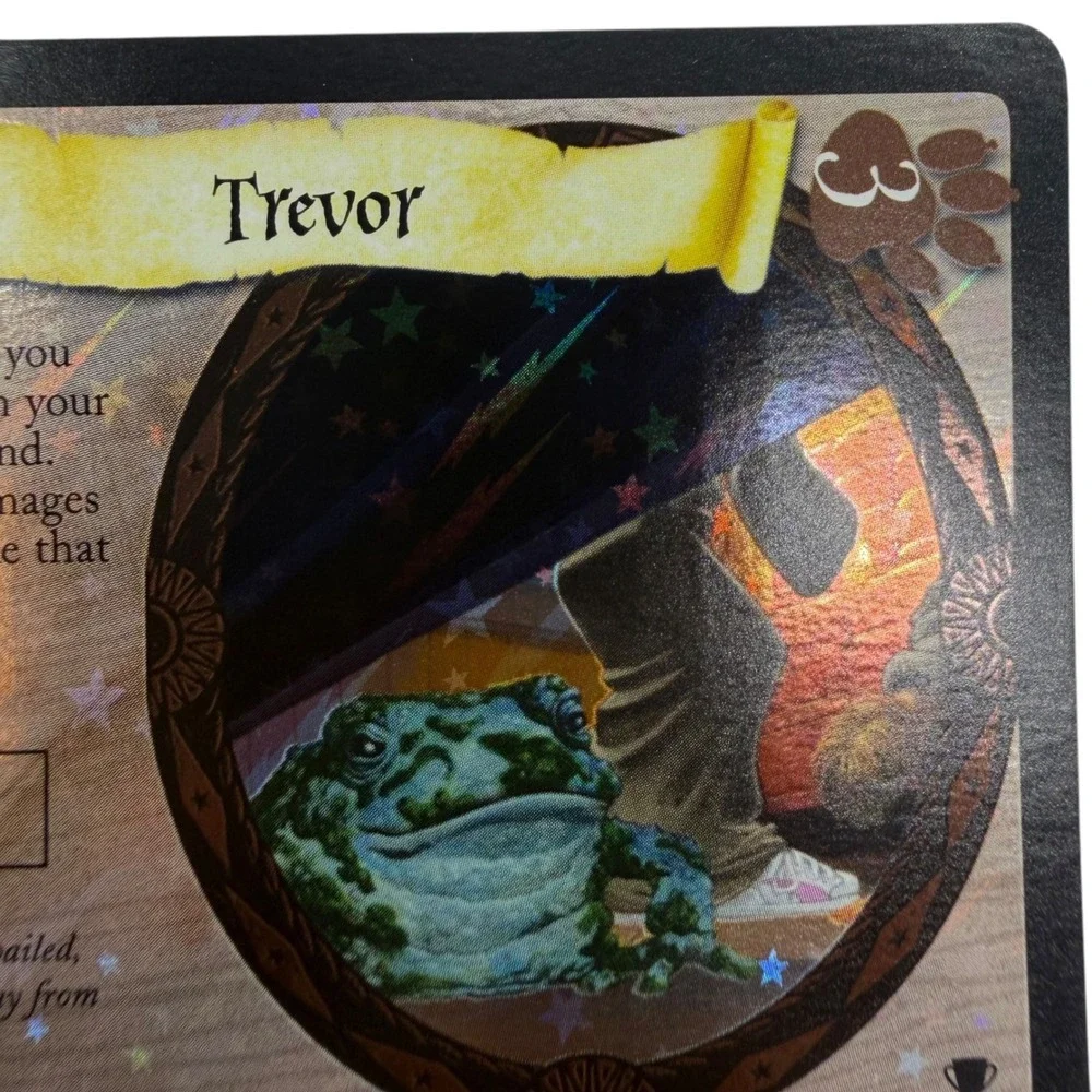 Harry Potter TCG Trevor 30/80 Quidditch Rare Foil Trading Card 2001 Vintage